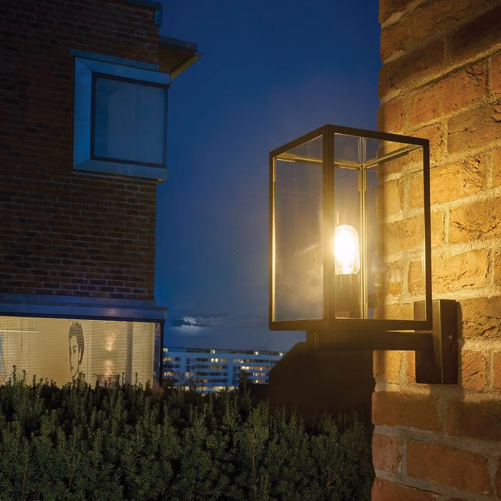 Netlighting Lofoten Modern Outdoor Wall Light with Arm in Black, IP44, E27 – 2