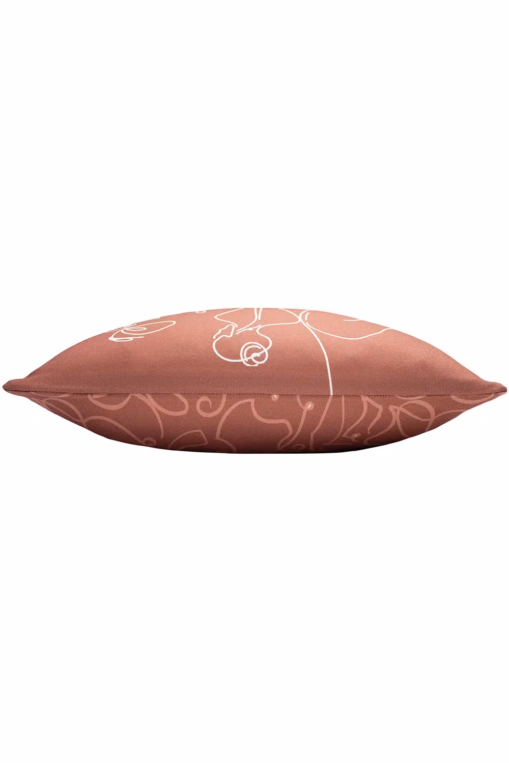 Furn Body Art Abstract Line Square Cushion in Red, 43 x 43 cm – 3