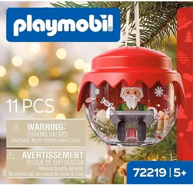 Playmobil Red Baker Hanging Christmas Ornament