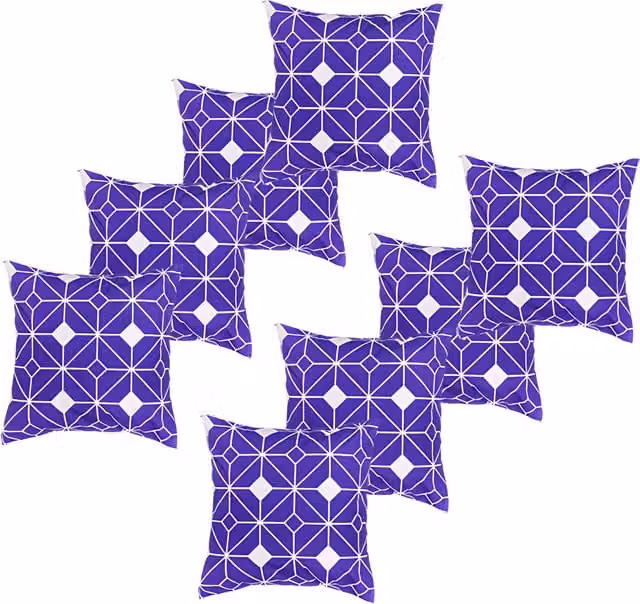 Gardenista Tangiers Purple Water Resistant Printed Outdoor Scatter Cushion, Square, 45 x 45 cm