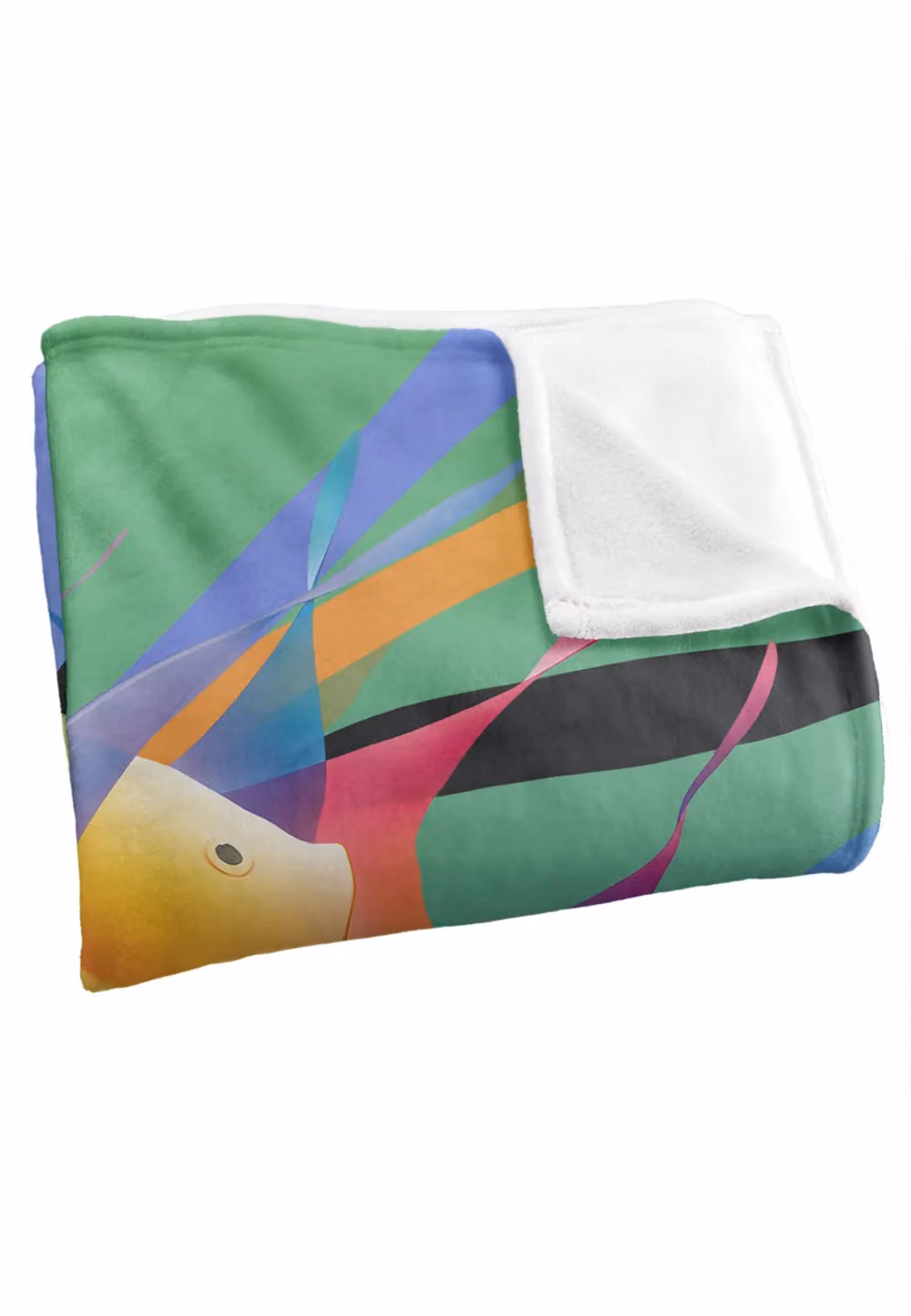 JQ Licensing Royce Mcclure Angel Fish Kiss Silky Touch Super Soft Fleece Throw Blanket, White, W/D/H: 152 x 127 cm – 3