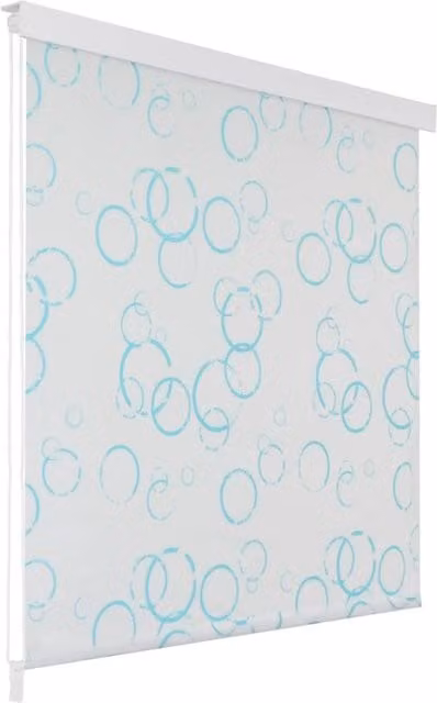 Berkfield Home Bubble Shower Roller Blind, White, W: 80 cm, H: 240 cm