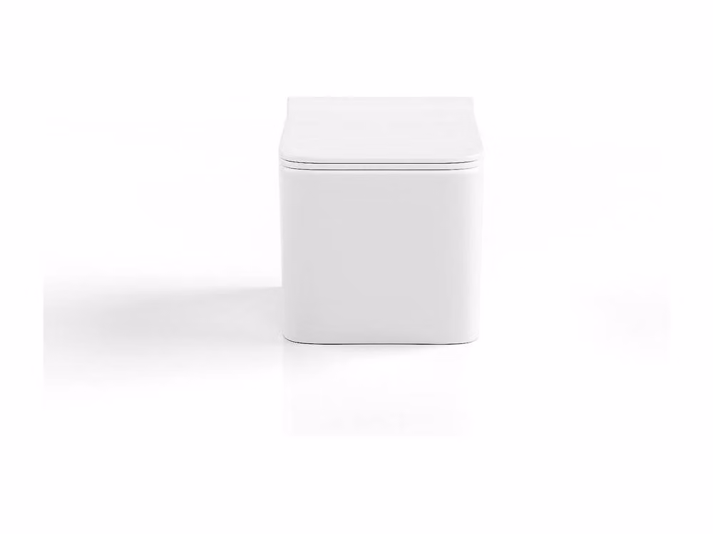 Vente-unique Clemona Rimless Wall-Hung Ceramic WC in Gloss White with Soft-Close Seat, W/D/H: 51.5 x 34.0 x 28.0 cm – 2