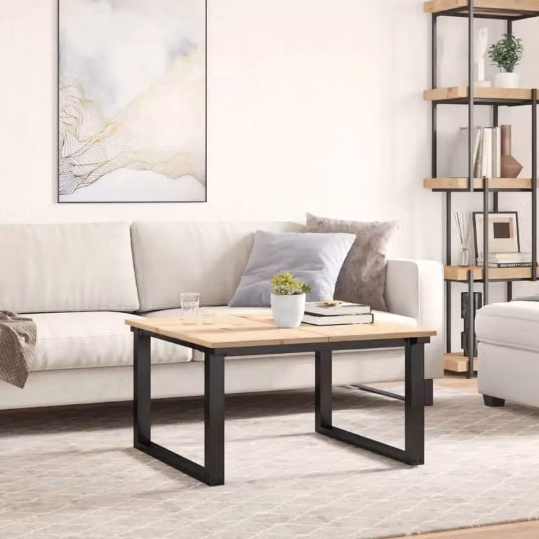 Berkfield Home Set of 2 Rectangular Solid Wood Pine Table Tops, Brown, W: 80 cm, D: 40 cm, H: 1.7 cm
