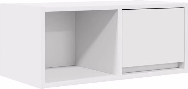 Berkfield Home White TV Cabinet in MDF, W: 60 cm, D: 31 cm, H: 25.5 cm