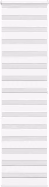 Berkfield Home White Zebra Blind with Polyester Fabric, W: 65 cm, H: 200 cm