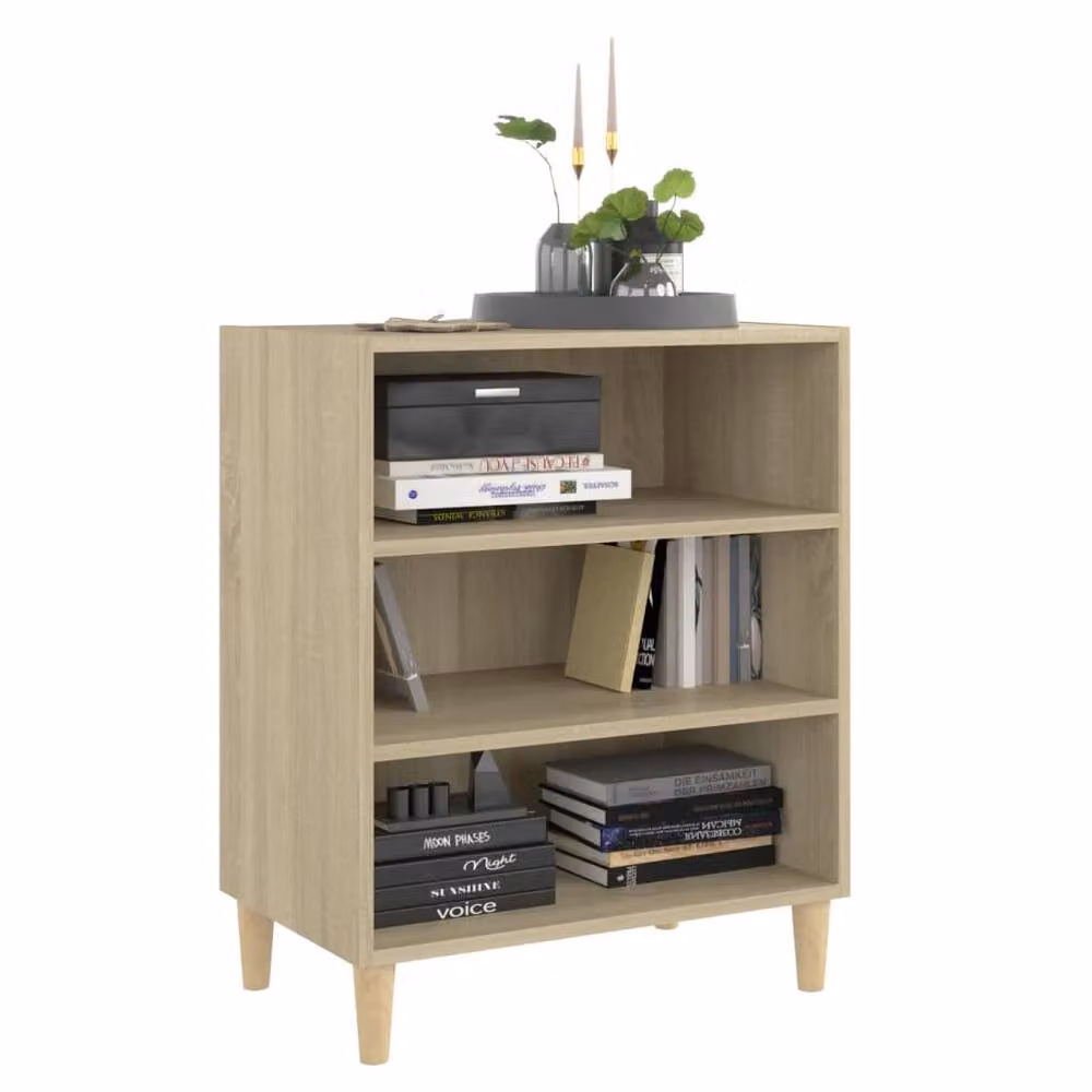 Berkfield Home Sonoma Oak Sideboard in Brown, W/D/H: 57 x 35 x 70 cm – 3