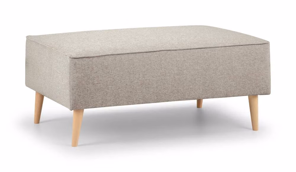 The Great Sofa Company Ailis Footstool in Faro Linen Beige – 2