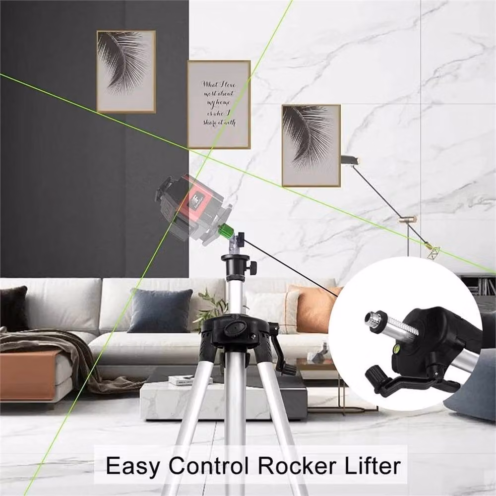 Nordara Adjustable Aluminum Laser Level Tripod Stand with Bag, Silver, 1.5m – 3