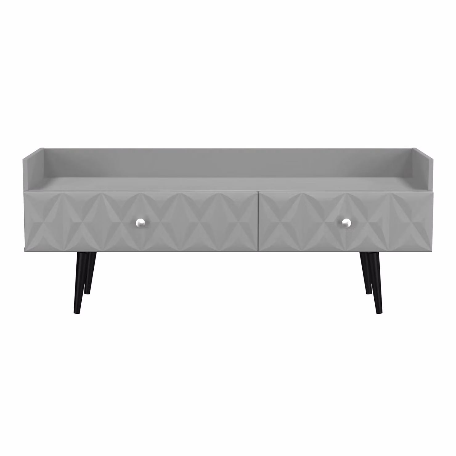 Ready Assembled 2 U Toledo 2 Drawer Coffee TV Unit in Dark Grey – 2