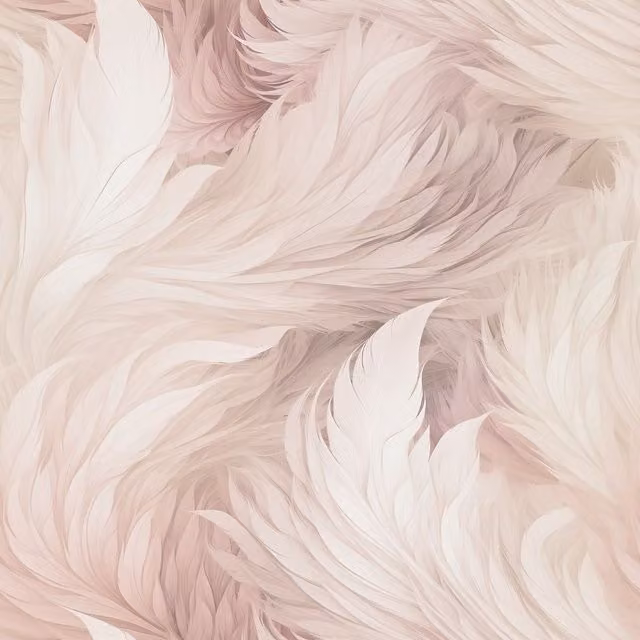 Muriva Plume Abstract Nature Wallpaper in Light Pink