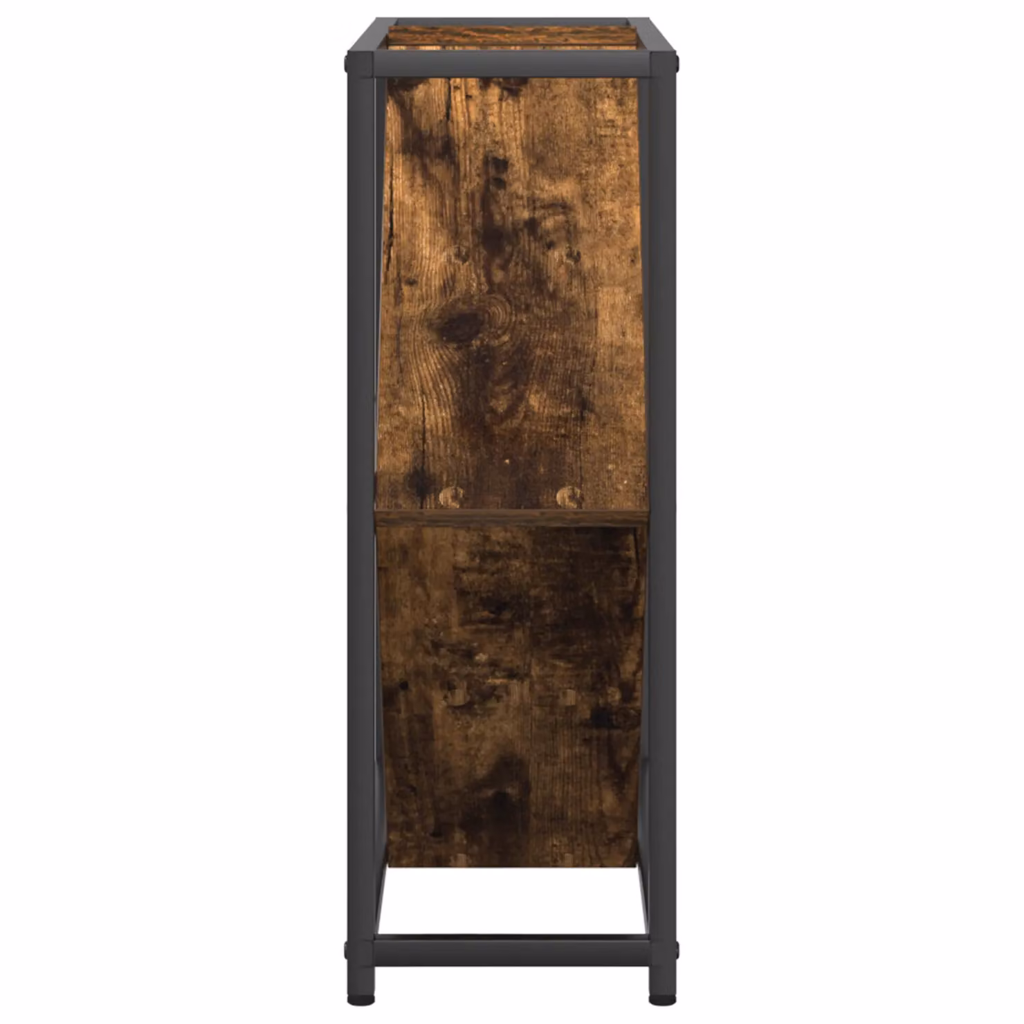 Berkfield Home Modern Smoked Oak Wine Rack in Brown, W/D/H: 51 x 18 x 52.5 cm – 4