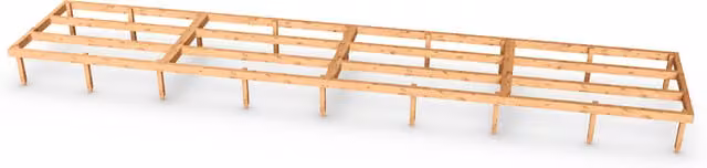 Empire Sheds 20x4 Empire Timber Shed Base in Green