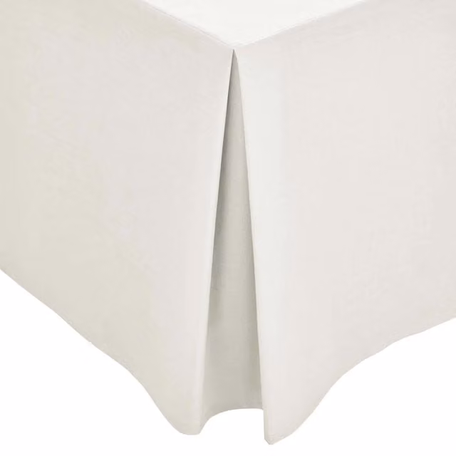 1951 Plain Dye Double Percale Cotton Valance, Cream