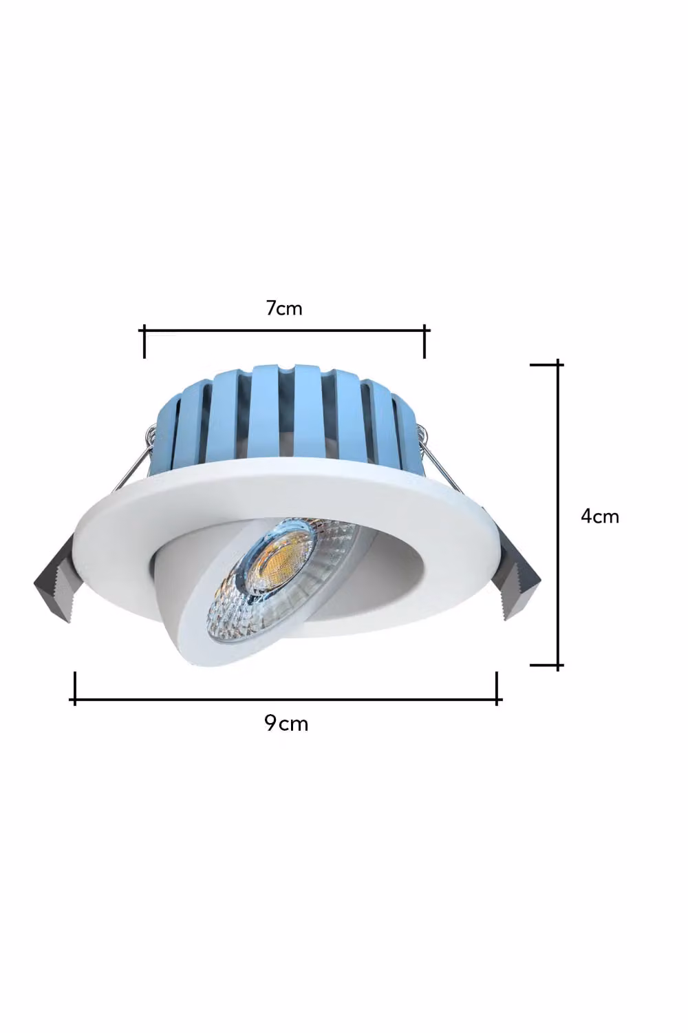 BHS Lighting Hudson White Circular Adjustable Recessed Spot Light – 2
