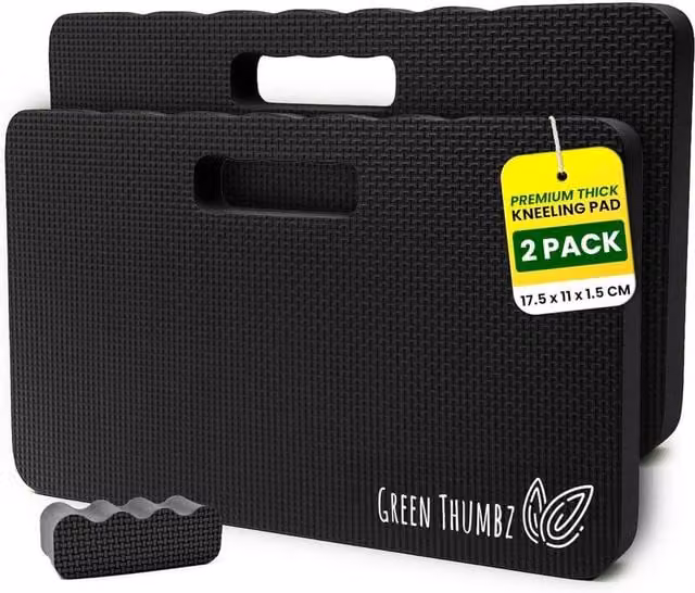 Volila 2 Pack of High Density Foam Garden Kneeler Mat Pads in Black – 1