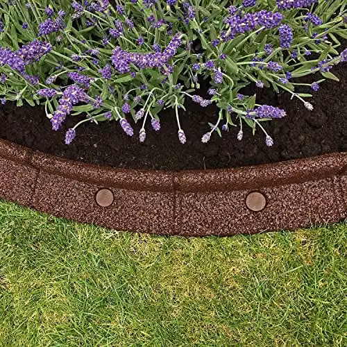 FlexiBorder Brown Flexible Rubber Garden Edging Border