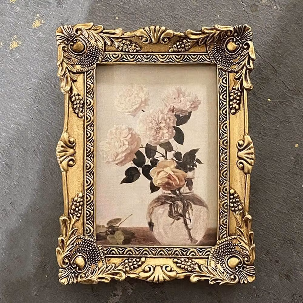 NESTLUNE Baroque Gold Vintage Floral Picture Frame, W/H: 100 x 15 cm – 3