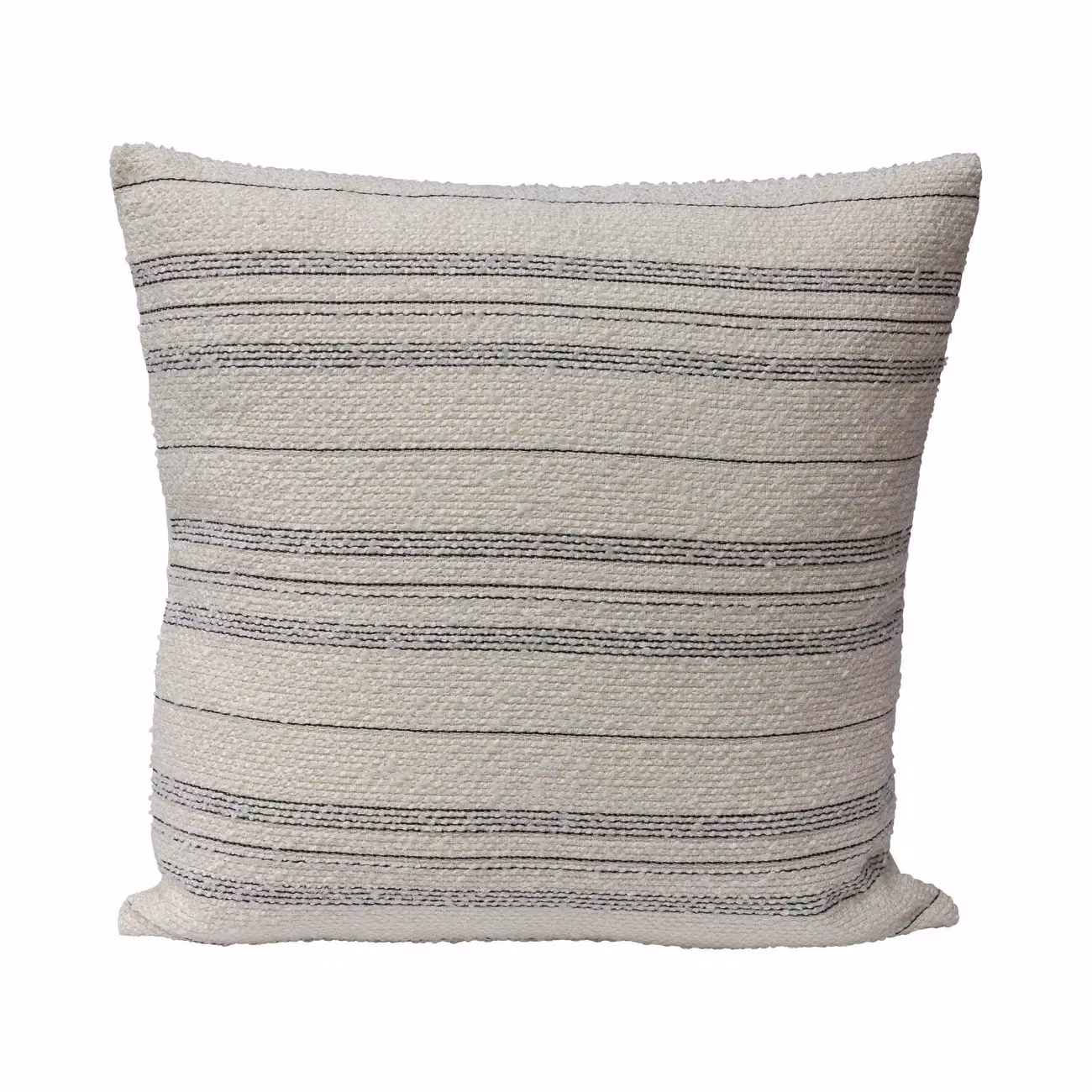 Dome Deco IRIS Multicolour and White Striped Square Cushion, 50 x 50 cm