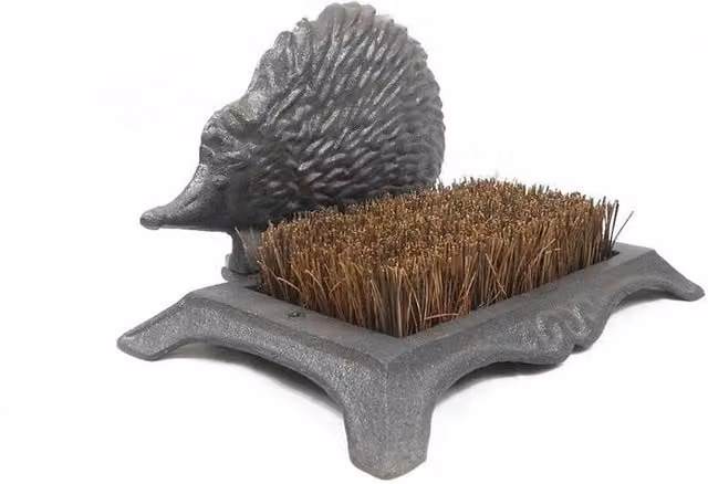 Minster Cast Iron Boot Brush with Scraper, Grey, L18 x W17 x H26 cm