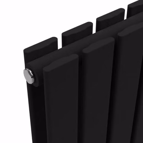Lux Heat Black Steel Double Panel Designer Vertical Radiator, H: 180 cm, W: 34 cm – 3