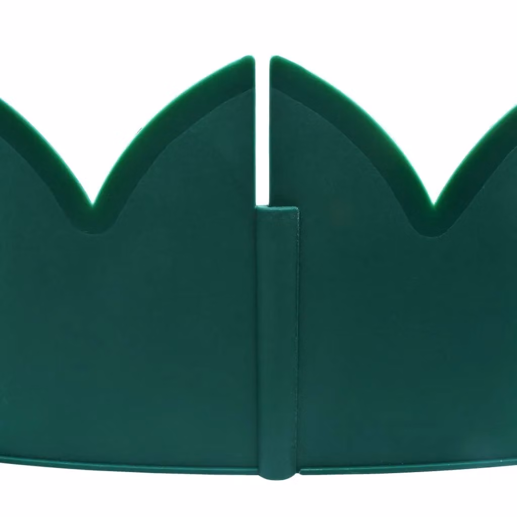 Berkfield Home Green Plastic Lawn Edgings, 10 Pieces, W: 65 cm, H: 15 cm – 4