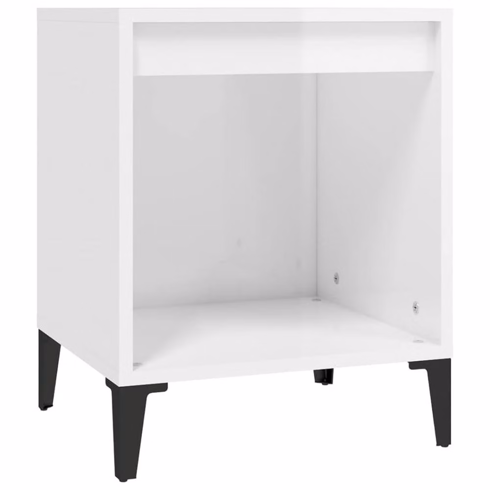 Berkfield Home Elegant Bedside Cabinet in High Gloss White, W: 40 cm, D: 35 cm, H: 50 cm – 2