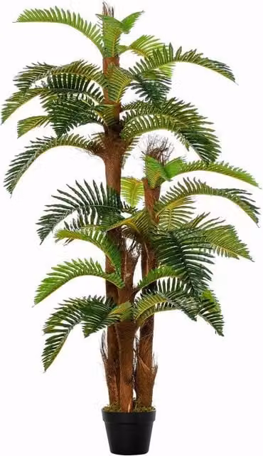 NESTLUNE Artificial Green Fern Plant Tree for Home or Office, Height: 150 cm, Width: 100 cm, Depth: 15 cm