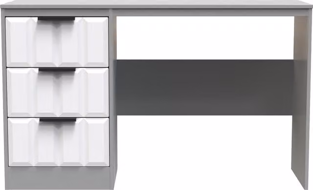 Ready Assembled 2 U Seattle 3 Drawer Desk in Mid Grey – 1