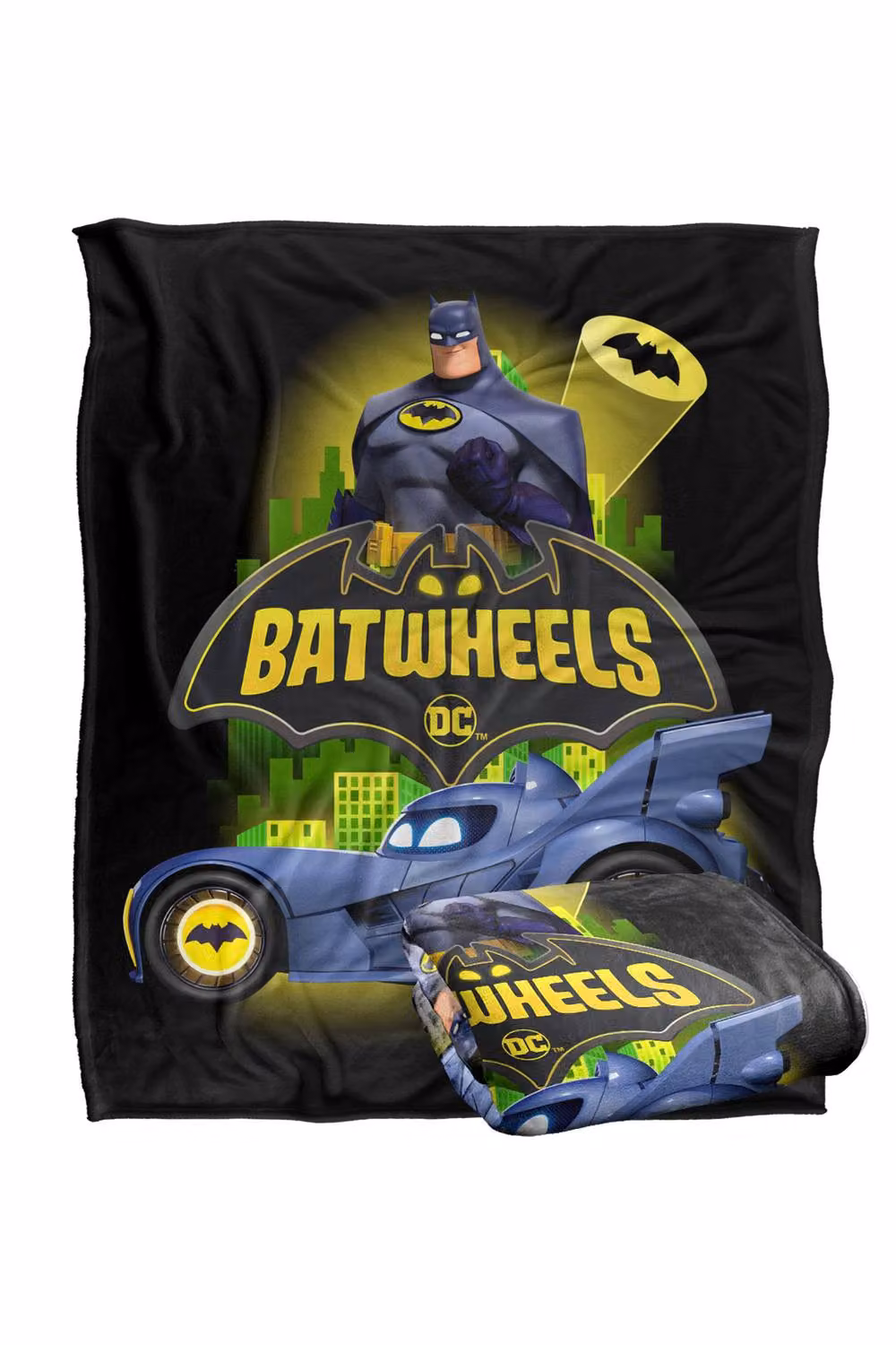 Warner Bros. Batwheels The Bat & His Wheels Extra Large Super Soft Fluffy Polyester Throw Blanket in Multicolour – 2
