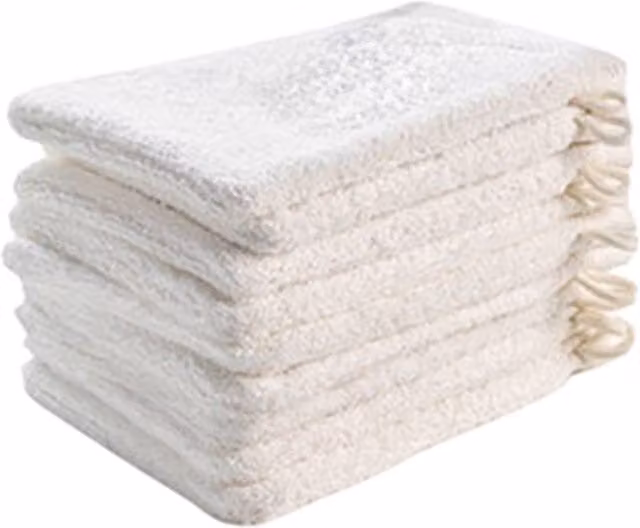 ARTG Deluxe Fluffy Cotton Wash Glove in White