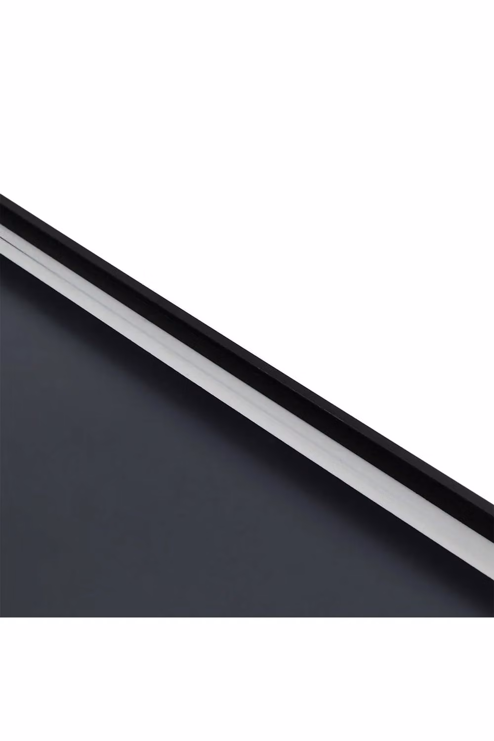 Living and Home Modern Arched Metal Frame Bathroom Wall Mirror in Black, W: 50 cm, H: 70 cm – 3
