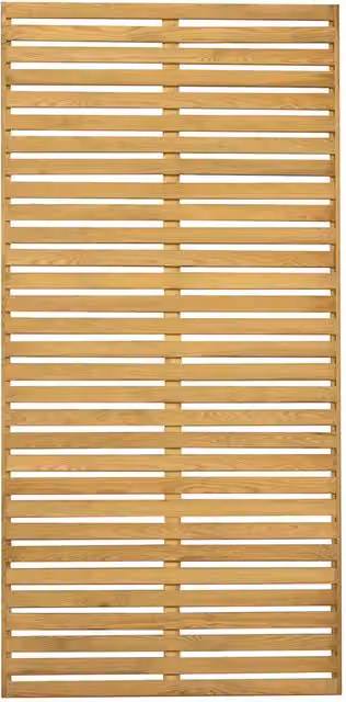 Forest Garden Brown Slatted Wood Trellis Support, Width: 90 cm