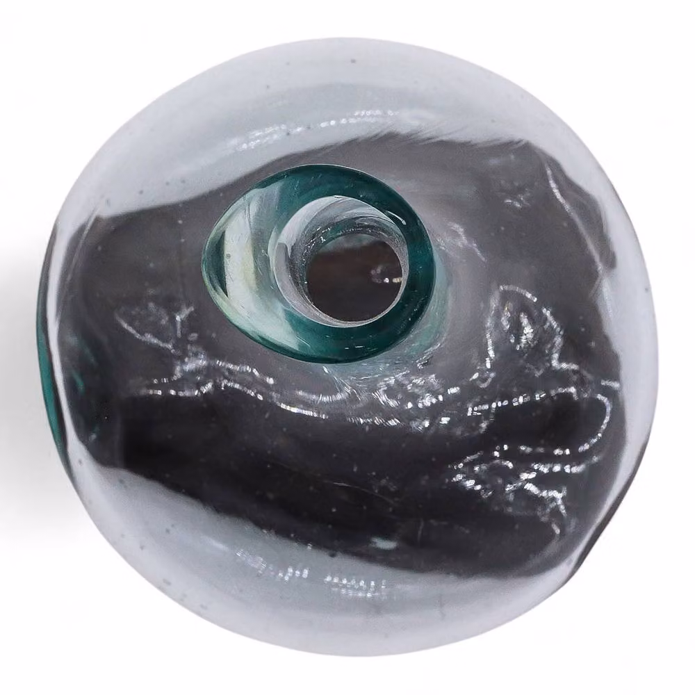 Serenityy Molten Glass Mini Decanter on Reclaimed Gamal Wood in Clear – 3