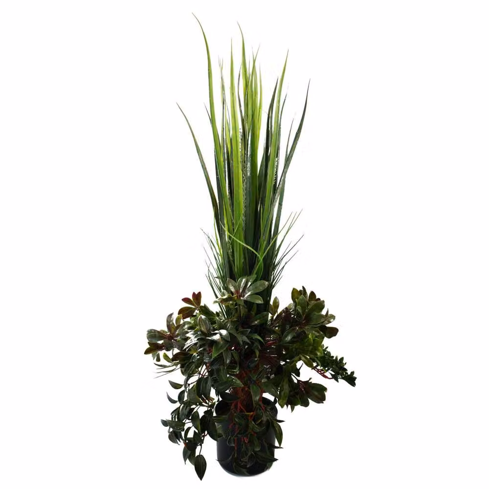 Leaf Design UK Realistic Artificial Green Grass Plant with Pot, Height: 90 cm – 2