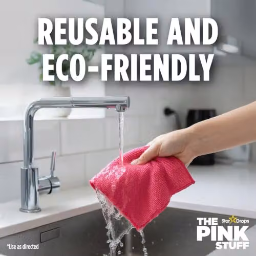 Stardrops The Pink Stuff Miracle Microfibre Pad Collection, Pink – 4