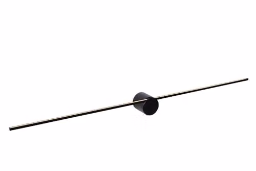 Lucide Mizar LED Bathroom Wall Light, Black Aluminium, IP44, Warm White – 1