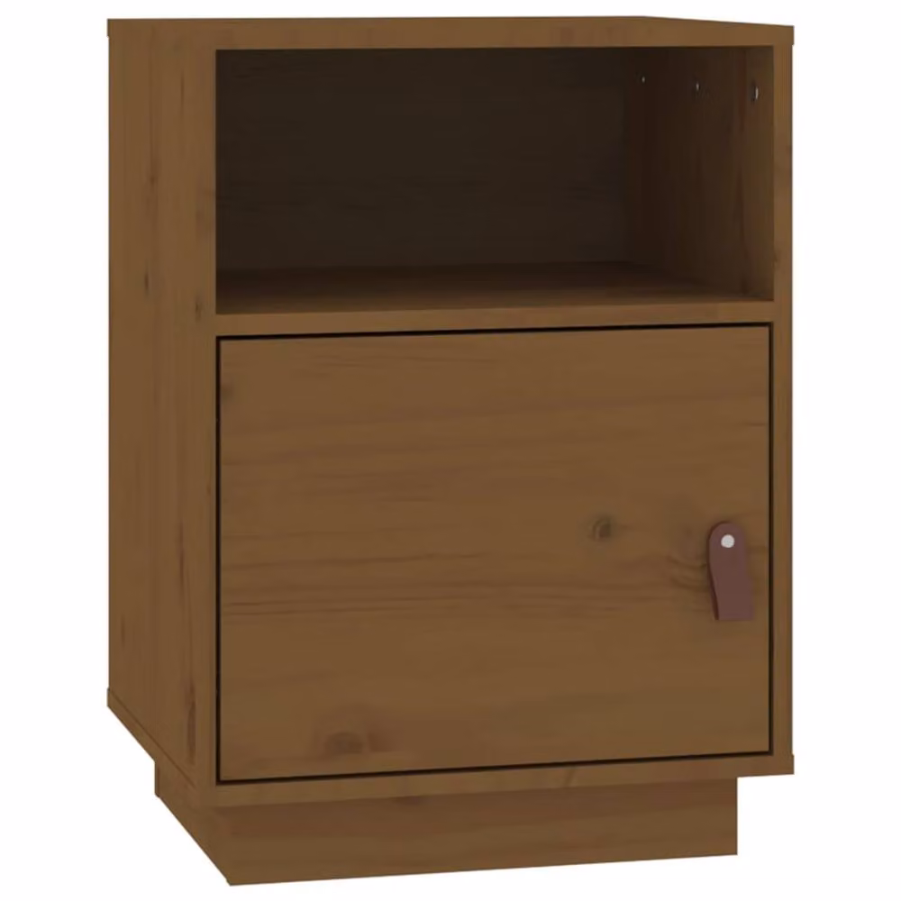 Berkfield Home Beautiful Bedside Cabinet in Honey Brown Solid Pine, W/D/H: 40 x 34 x 55 cm – 2
