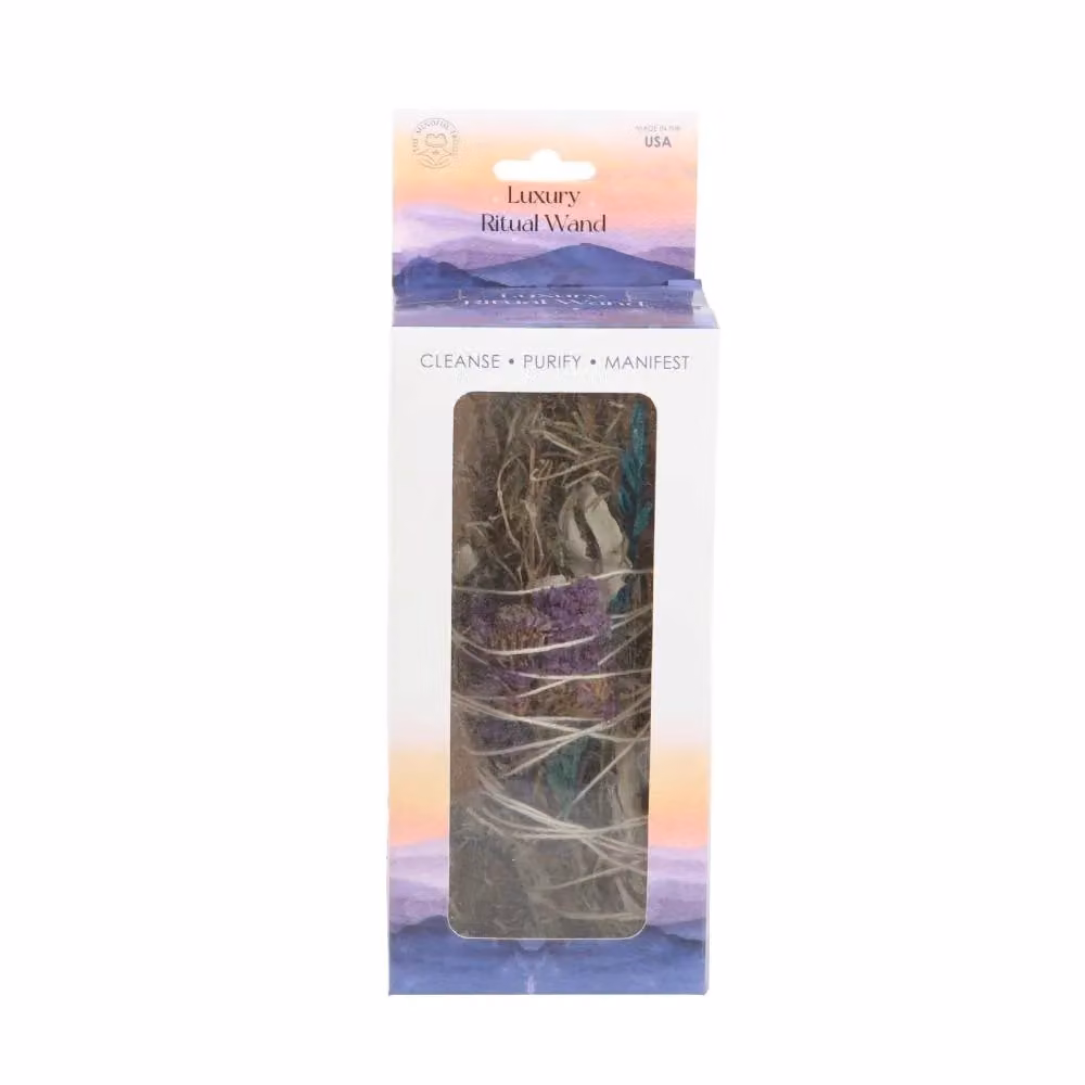 Something Different Ritual White Sage, Lavender and Aventurine Smudge Stick Wand in Brown and Multicolour – 2