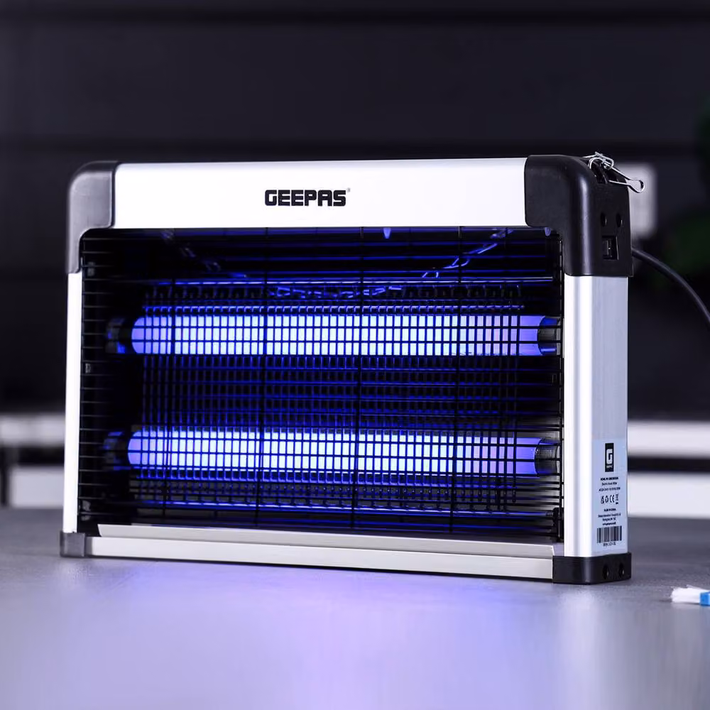 Geepas Electric Insect Killer Fly Zapper with 2x8W Bulbs in White – 2