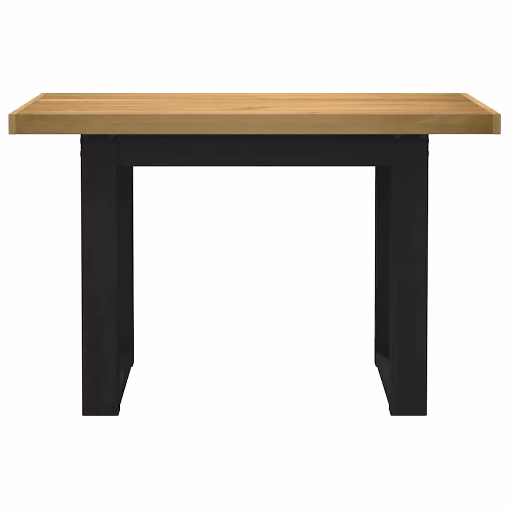 Berkfield NOAIN Writing Desk in Brown Solid Pine with U-Shaped Legs, W/D/H: 120 x 50 x 75 cm – 3
