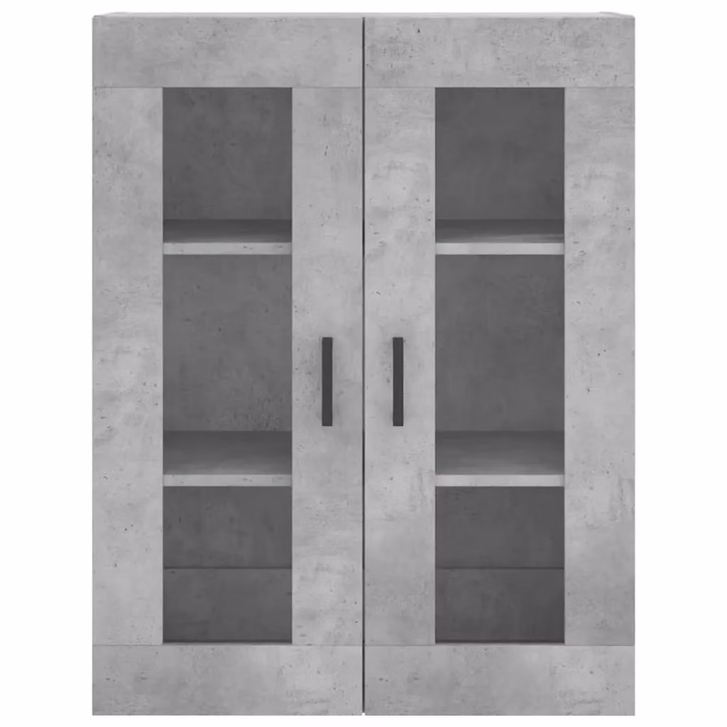 Berkfield Home Highboard in Concrete Grey with Glass Doors, W/D/H: 69.5 x 34 x 180 cm – 3