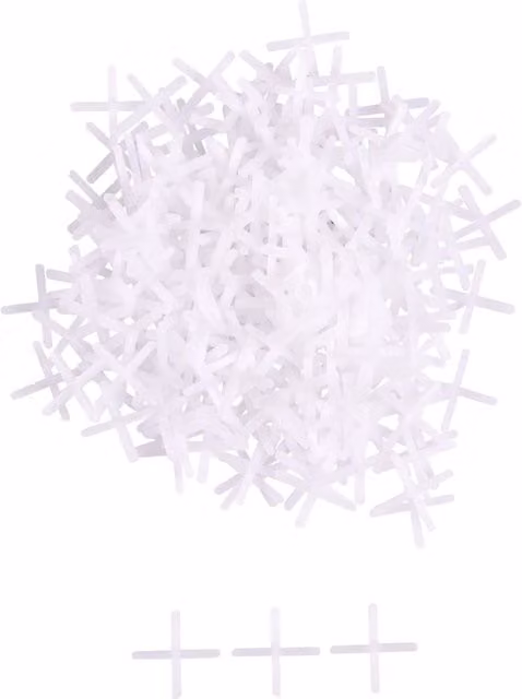 Blackspur White Plastic Tile Spacers, 20x20mm, Pack of 250