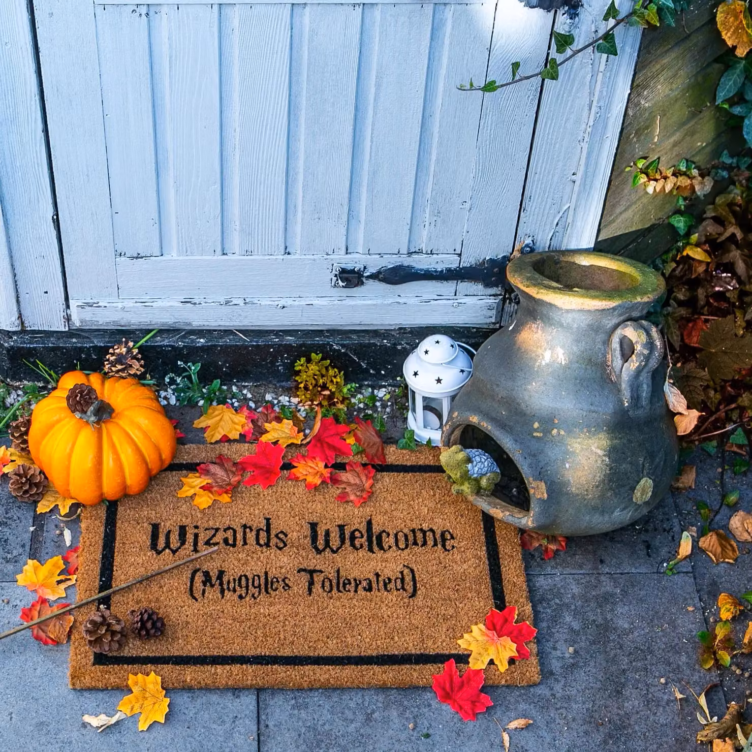 Nicola Spring Wizards Welcome Halloween Coir Door Mat, Brown, W: 60 cm, D: 40 cm – 7
