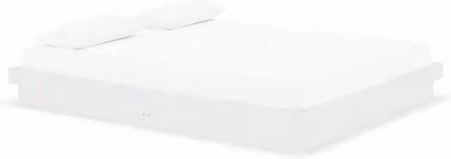 Berkfield Home White Solid Wood Pine Bed Frame W: 160 cm, D: 200 cm