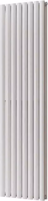 Omeara White Designer Double Panel Radiator, H: 180 cm, W: 46.4 cm