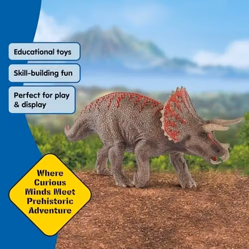 Schleich Triceratops Dino Figurine, Multicolour Static Animal Toy – 4