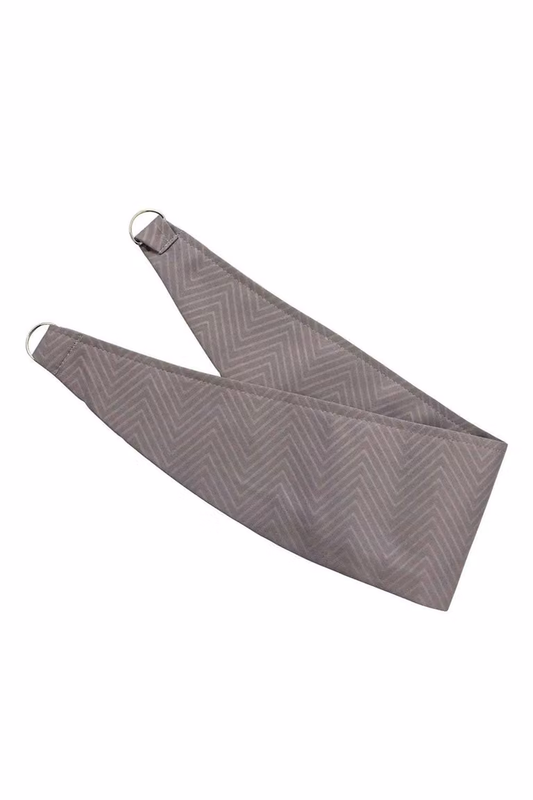 Homescapes Grey Herringbone Curtain Tie Back Pair