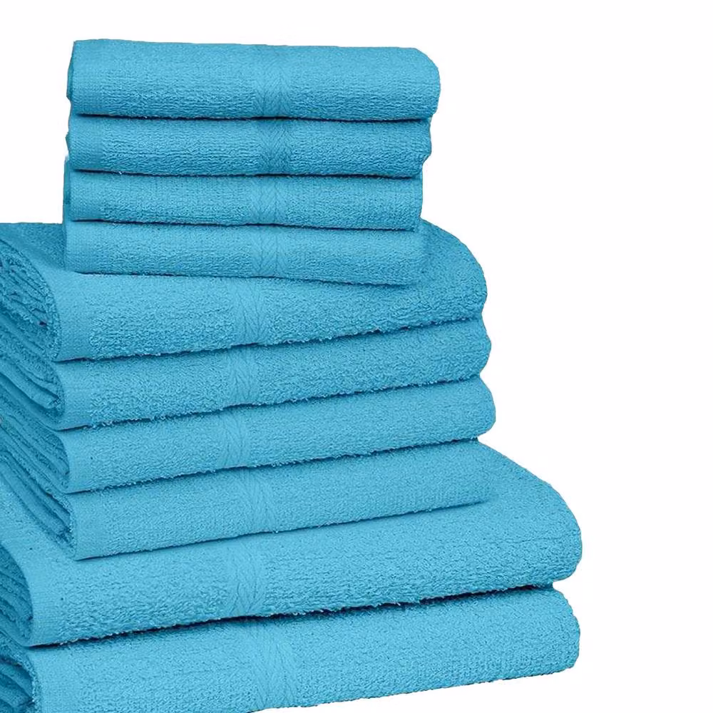 K Collection Egyptian Cotton Towel Set, 10 Pack, Petrol Blue – 2