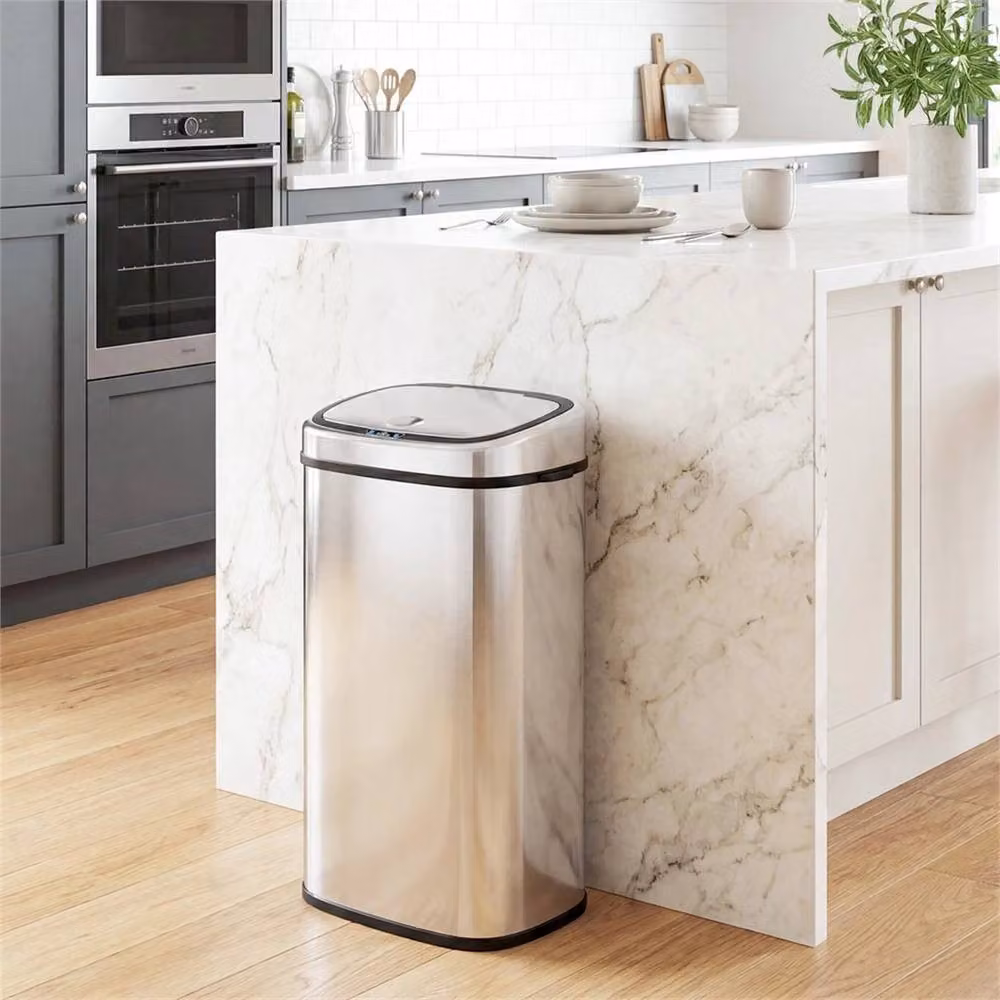 Nordara 68L Stainless Steel Automatic Sensor Kitchen Bin in Silver, H 140 cm x W 15 cm x D 15 cm – 3